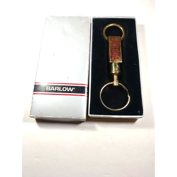 Barlow CCIA Extender Keychain Gold Tone In Box - Picture 6 of 12